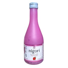 Sake Nigori Strawberry Cloudy Sake, 300 ML Kosher