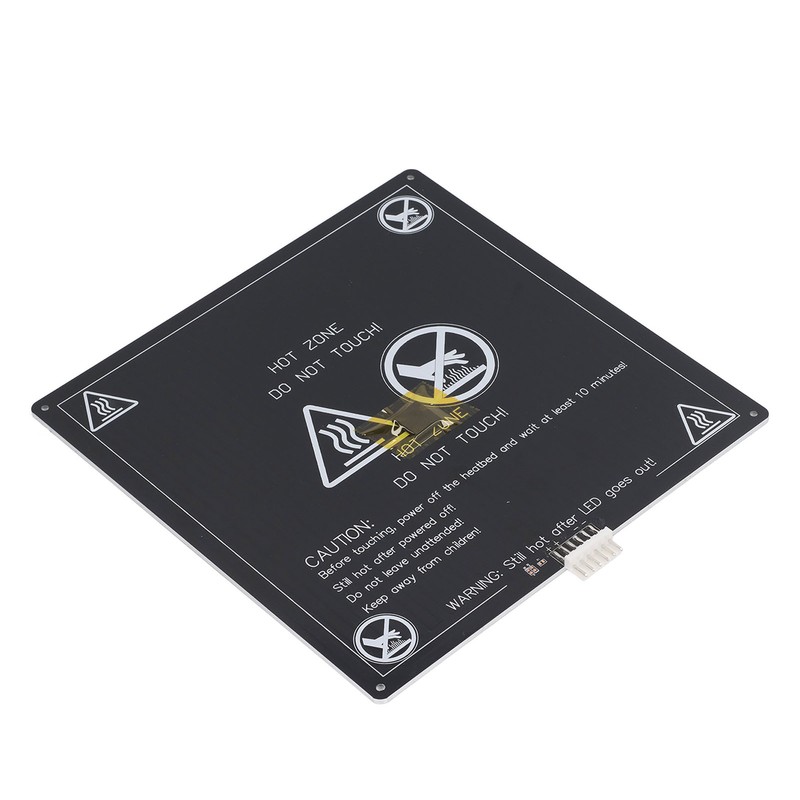 12V 1.2Ω 3D Printer Aluminum Plate with Hotbed Cable Heated