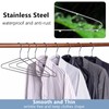 Amber Home 30 Pack Heavy Duty Metal Shirt Coat Hangers,