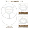 PATIKIL 4.3 Inch Lamp Shade Ring, 4 Set Lamp Shade