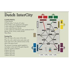Rio Grande Games: Dutch Intercity - Stratgey Train Board Game, Build & Invest in Railroads Across The Netherlands, Ages 12+, 3-6 Players, 30-60 Min