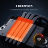 ID-COOLING IS-53-XT Black Low Profile CPU Cooler 53mm Height, 4