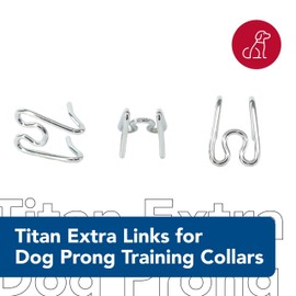 Coastal Pet Titan Extra Links for Dog Prong Training Collars - Links for Training Collar - Durable Metal Dog Collar Links - Rust-Resistant - Quality Dog Supplies - 3 mm (Set of 3)