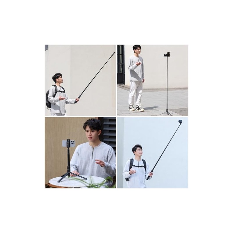 ULANZI TT52 Extendable Selfie Stick 150CM,Trípode Invisible Trípode