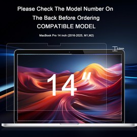 Phimoos Anti Blue Light Screen Protector for Macbook Pro 14 (2016-2025, M1,M2), Mac Laptop Anti-Glare Film Matte, Anti-Scratch Anti-Fingerprint UV Blocker Eye Protective Film