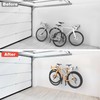 WALMANN Wall Mount Horizontal Bike Rack, Foldable Bicycle Storage, 4