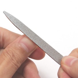 2PC 8 Diamond Dust Nail File - Stainless Steel Nail Dresser - 5inch (AB-07)