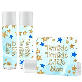 12 Twinkle Twinkle Little Star Lip Balms - Twinkle Little Star Theme Lip Balms - Twinkle Little Star Baby Shower - Twinkle Little Star Birthday - Boy Baby Shower