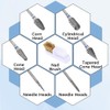 Dophee 6PCS Nail Drill Bits Set, 3/32 Inch Nail Bits