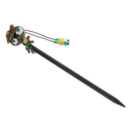 BIUDECO Hair Bun Stick Hairpin Red Chopstick for Ponytail Long-lasting Stylish for Women