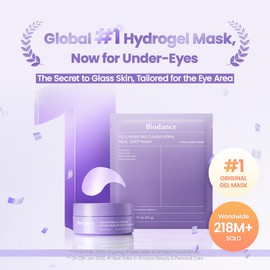 BIODANCE Caviar PDRN Eye Patches, Nourishing Under Eye Patches for Dark Circles, Depuffing Eye Mask for Puffy & Tired Eyes, Travel Essentials & Self Care Gifts for Women, Korean Skin Care (60 Count)