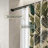 Yivioep Black Double Shower Curtain Rod - Adjustable 28-76 Inch