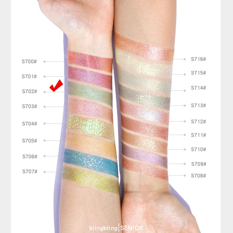 Green Pearl Eyeshadow Powder - Shimmering and Waterproof Metallic Eyeshadow