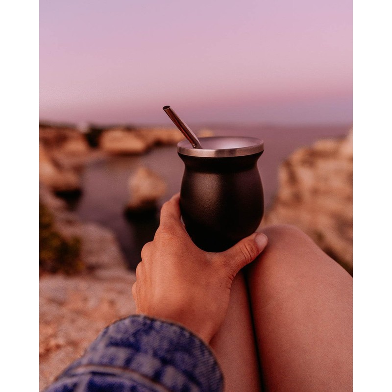 caáMate Bombilla, Mate Tea Straw, Spoon Shape, Stainless Steel, 16