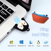 BORLTER CLAMP 64GB USB Flash Drive Cute Penguin Shape Memory