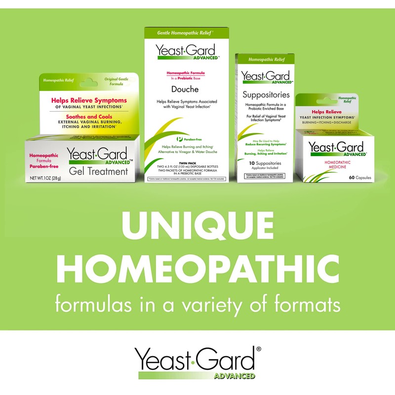 YeastGard Advanced Homeopathic Yeast Treatment Vaginal Gel -White 1 oz