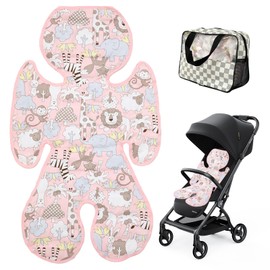 Ldmfcpa Stroller Cooling Pad, Summer Baby Stroller Seat Liners, Universal Gel Car Seat Cooling Pad, Multifunctional Ice Seat Cooler Mat Suitable for Stroller, Baby Dining Chair, Safety Seat (Pink)
