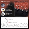 Longbeauty Nose Piercing Hoops 16G 18G 20G Nose Ring Nostril