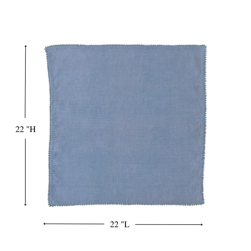 Juliska Berry Trim Napkin - Chambray