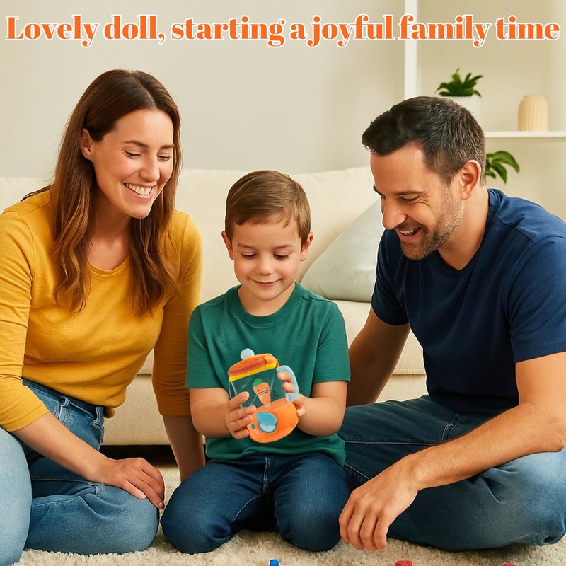 Carrot Toy Blender - Fun Decompression Cute Plushies, Drawstring Pull,