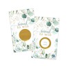 Paper Clever Party Greenery and Gold Bridal Shower Games - 30 Pack - Fun Scratch Off Raffle Cards for Weddings, Showers, Engagements & Receptions - Elegant Floral Theme