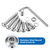 280 Piece M6 Screws Set, Pan Head Allen Screws Nuts