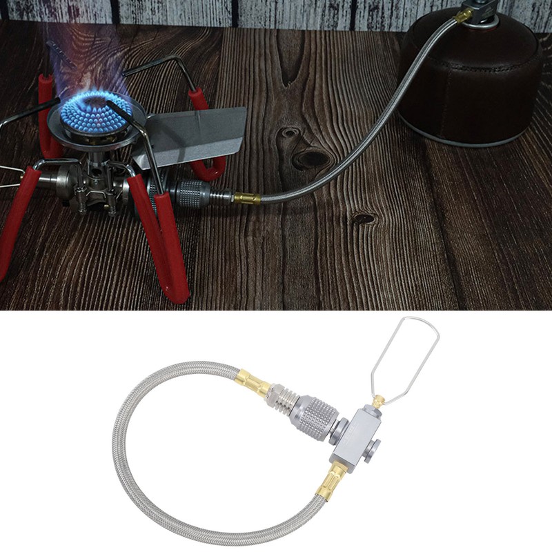 Camping Stove Replacement Extend Tube Adapter Extended Gas Hose Extension
