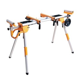POWERTEC Miter Saw Stand w/Wheels, Collapsible and Portable Tool Stand with Systematic Tool Storage Trays, 330Lbs Load Capacity and Quick-Release Mounting Brackets, Miter Saw Accessories (MT4008VNEW)