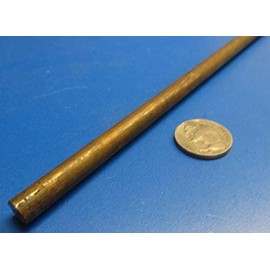 544 Alloy Phosphor Bronze Round Rod .3125" Diameter x 1 Foot Length 1 Pc.