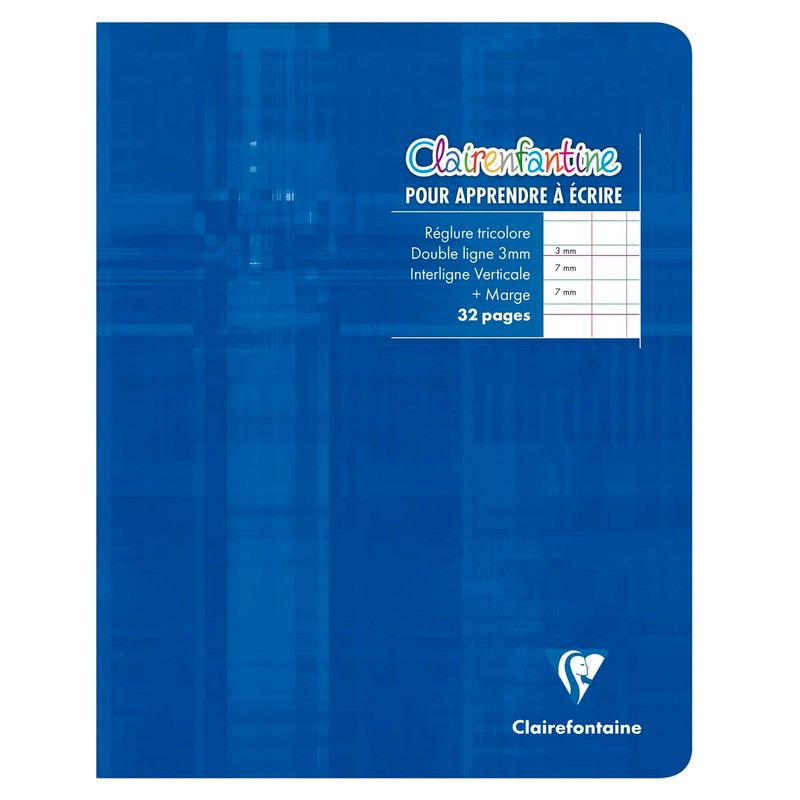 Clairefontaine 3794AMZC Set of 6 Stapled Writing Notebooks - 17x22
