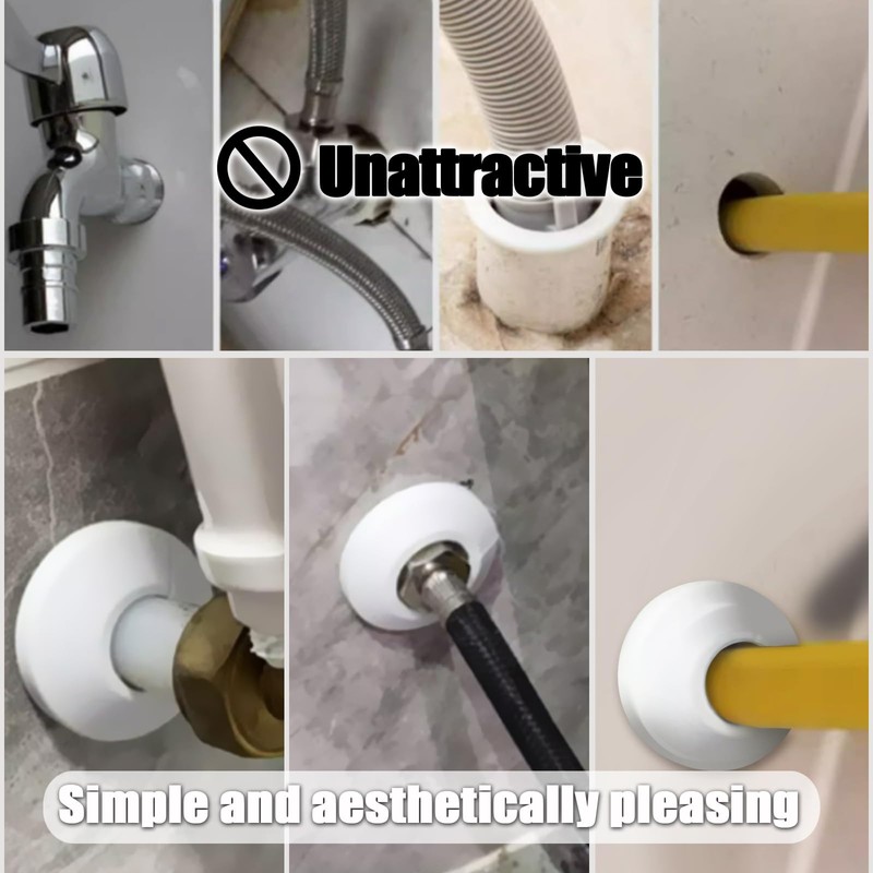 DALAETUS Pack of 20 Pipe Cover Kit, Heating Pipe Rosette,