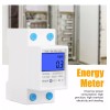 Generic Medidor De Energía Monofásico De Carril Din 5-32a Ac110-130v