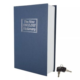 2PO Large The New English Dictionary Faux Book - Diversion Metal Safe with Lock and