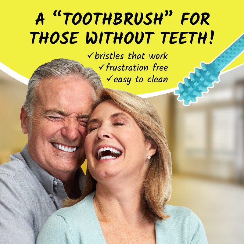 Denture Dart V3 Hard Plastic Denture Brush - Denture Gel