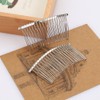 20 Pcs Metal Hair Side Combs 20 Teeth Hair Clip