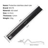 WUTA Aluminum Ruler, 11.8 inches (30 cm), Aluminum Scale Ruler,