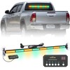 XRIDONSEN 35 inch Amber Green Traffic Advisor Light Bar 48