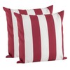 SARO LIFESTYLE Outdoor Pillow Collection 2 Pc Set Striped Cover/1903.R17S,