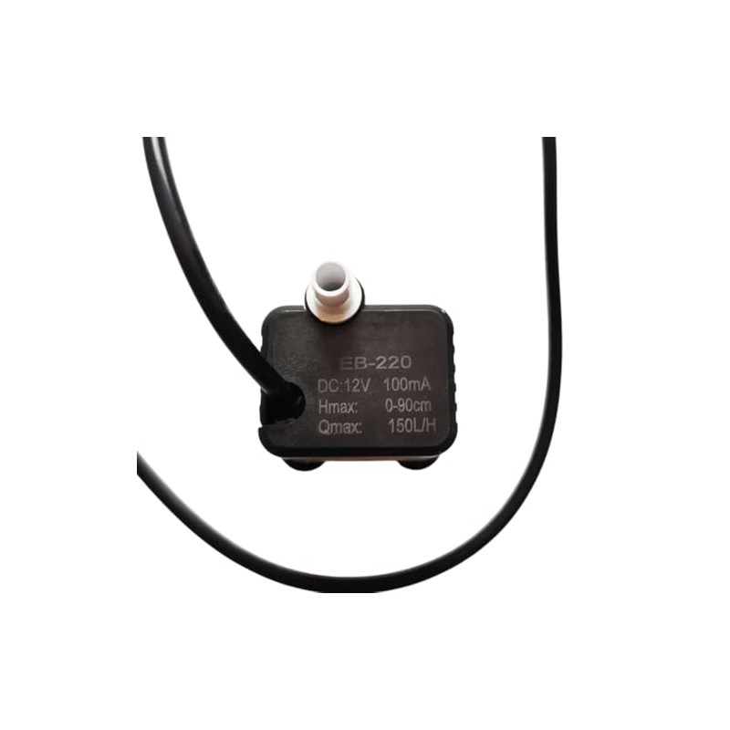 EB-220 DC12V 100mA Mini Water Pump, 150L/H Flow – Ideal