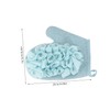 COLLBATH 2pcs Dual Sided Loofah Exfoliating Mitts Deep Cleansing Shower