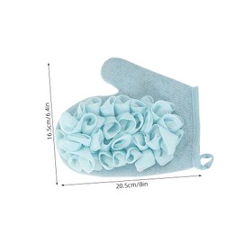 COLLBATH 2pcs Dual Sided Loofah Exfoliating Mitts Deep Cleansing Shower Scrubber for Body Wash Soft and Rough Textured Bath Sponge for Adults Skin Care and Exfoliation