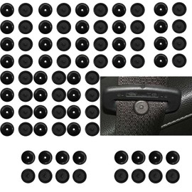 Priaora 40pcs Seat Belt Stop Button Buttons Prevent Seatbelt Buckle from Sliding Down The Belt Set Plastic Seat-Belt Stopper Clips Snap-On System No Welding Required for Any Car, Truck, SUV (K76-40)