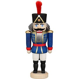 Seiffener Volkskunst Nussknacker Husar 15 cm Hoch Original Erzgebirge (rot)