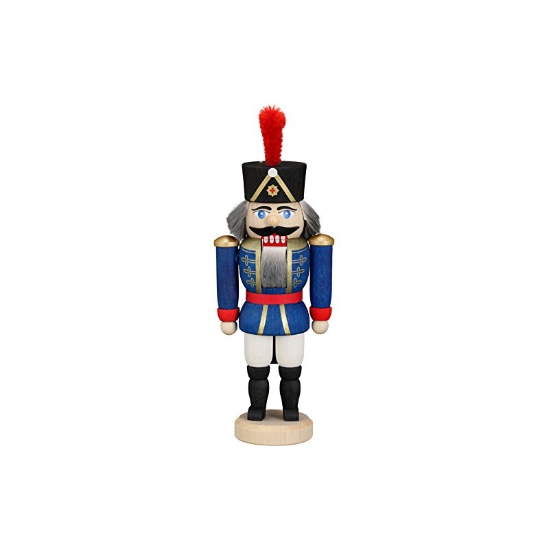 Seiffener Volkskunst Nussknacker Husar 15 cm Hoch Original Erzgebirge (rot)
