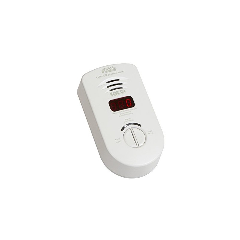 Kidde Carbon Monoxide Detector, Plug In Wall with 10-Year Battery