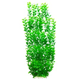 unootel Tall Green Round Leaves Aquarium Décor Plastic Plants Extra Large 22 Inches 6513