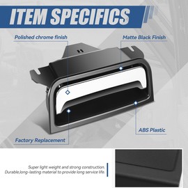 Auto Dynasty - Front Center Console Lid Arm Rest Latch Compatible with Chevy Silverado Cheyenne Suburban Tahoe GMC Sierra Yukon XL 2014-2021, Matte Black