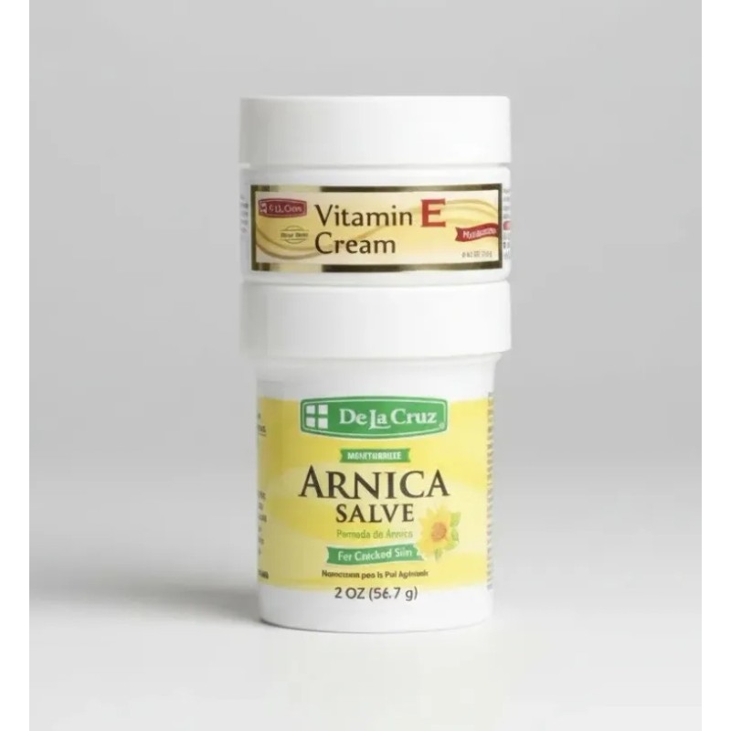 Pomada Árnica Salve + Crema Humectante Con Vitamina E Manzanilla