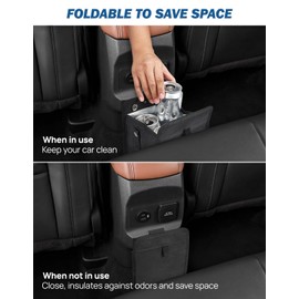 JOYTUTUS Foldable Trash Can Bag Compatible with Ford Maverick 2024 2023 2022 Leakproof Rear Trash Bin FITS Garbage Can Bag