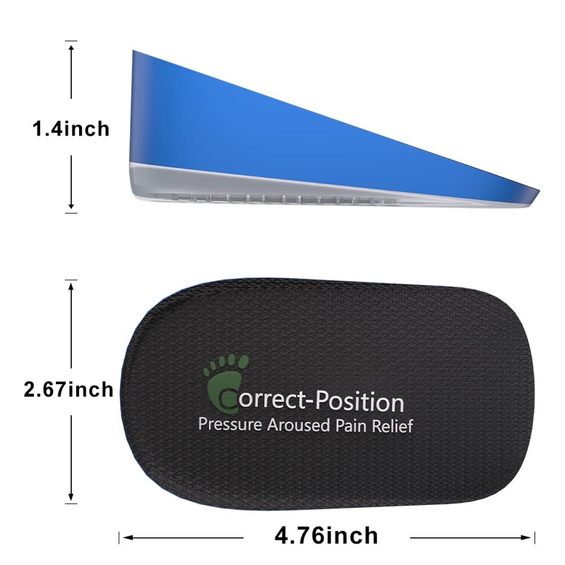 Correct-Position Height Increase Insoles, Heel Cushion Inserts, Heel Lift Inserts